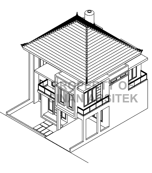 Sketsa Gambar Rumah