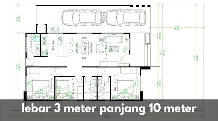 Lebar 3 Meter Panjang 10 Meter sinanarsitek.com