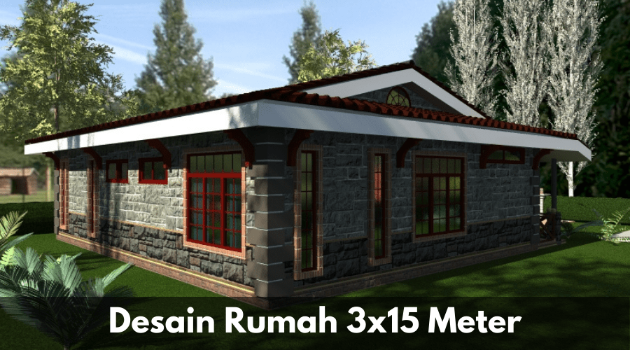 Desain Rumah 3x15 Meter Sinanarsitek.com