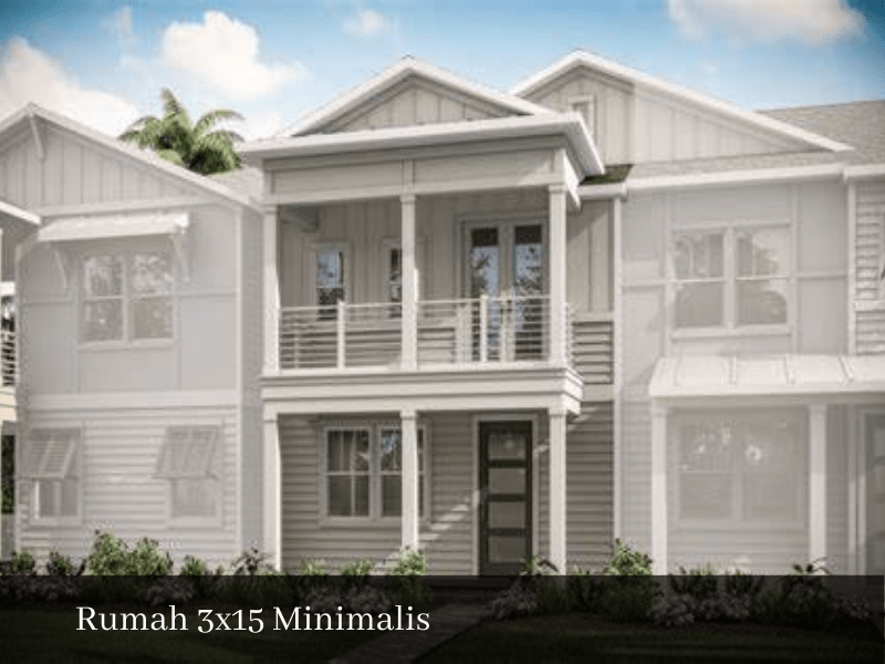 Desain Rumah 3x15 minimalis