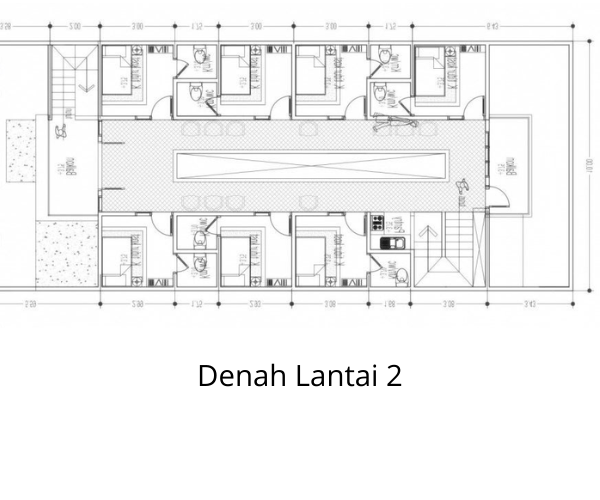 Desain Rumah Kost 2 Lantai Minimalis 10 Kamar Beserta Biaya - Dari ...