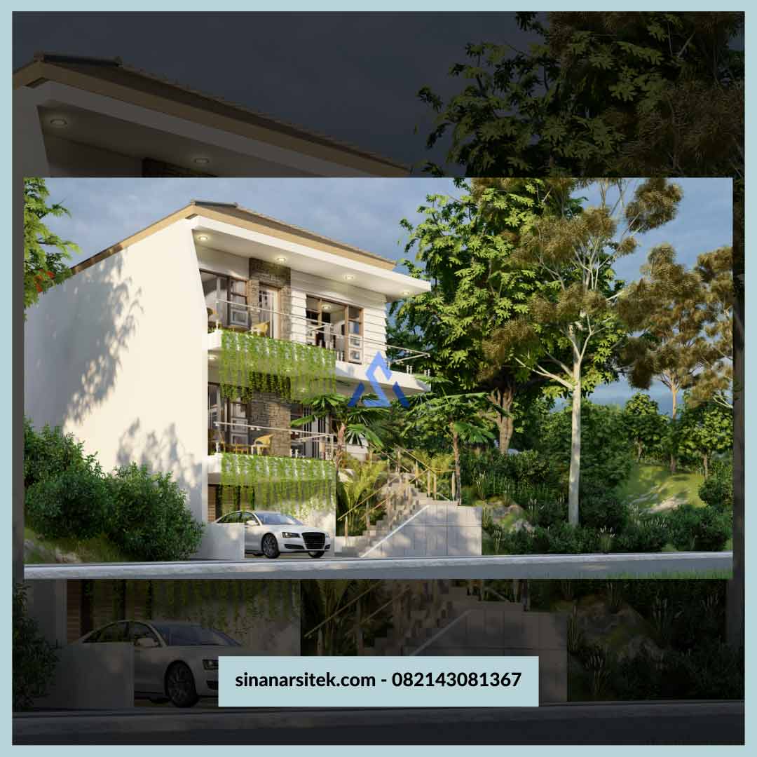 Desain Rumah Modern Kontemporer 2 Lantai Basement Ibu Indah Konsultan Desain Perencanaan Dan Konstruksi