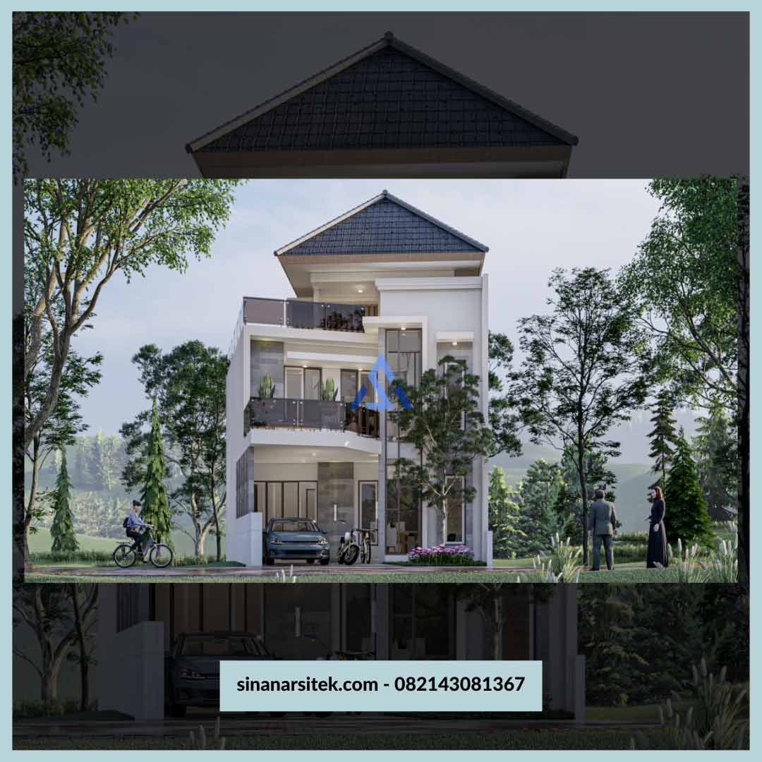 Desain Rumah Minimalis Tropis 2 Lantai Ibu Imroa Konsultan Desain Perencanaan Dan Konstruksi